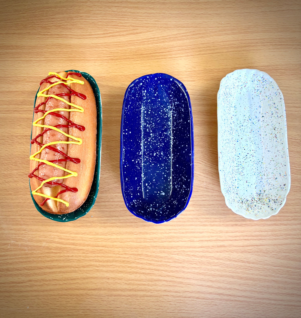 Ceramic Hot Dog Holder