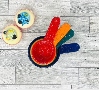 Hand-Painted Ceramic Measuring Cup