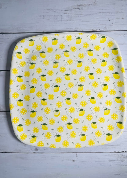 Square Dinner Plate - Mixed Color (Multiple Color Options Available)