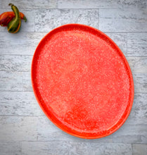 Load image into Gallery viewer, Large Orange and White Serving Platter