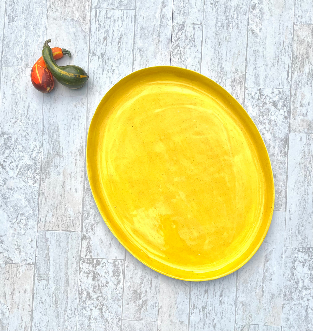 Yellow Serving Platter