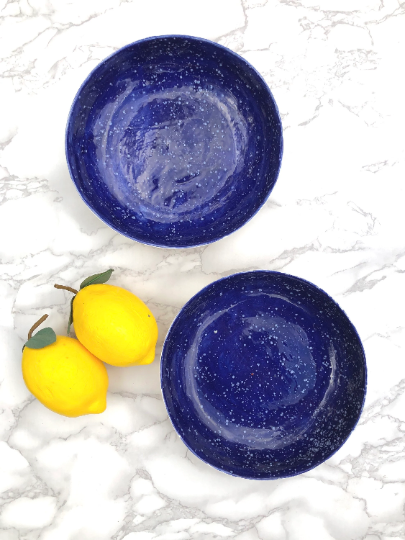 Round Mixed Color Pasta Bowl (Multiple Color Options Available)