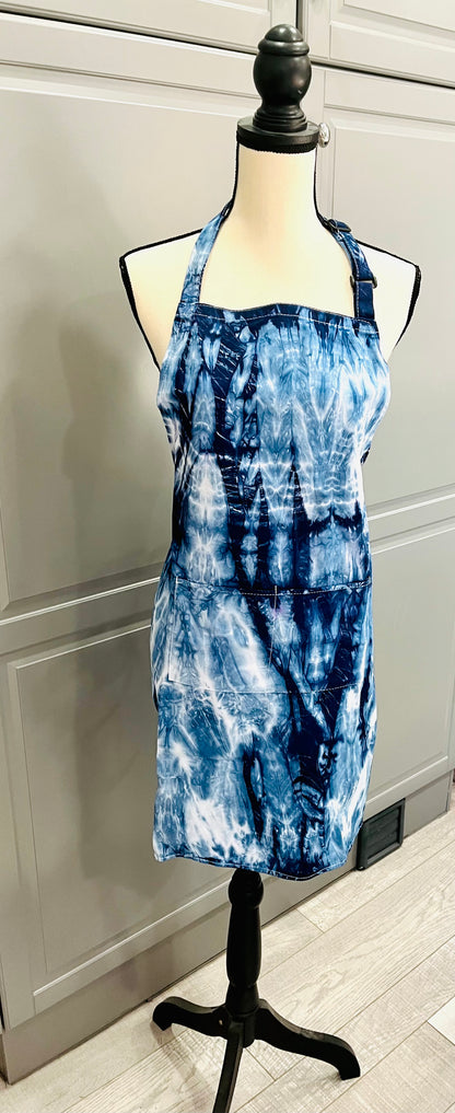 Blue Explosion Apron