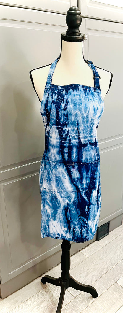 Blue Explosion Apron